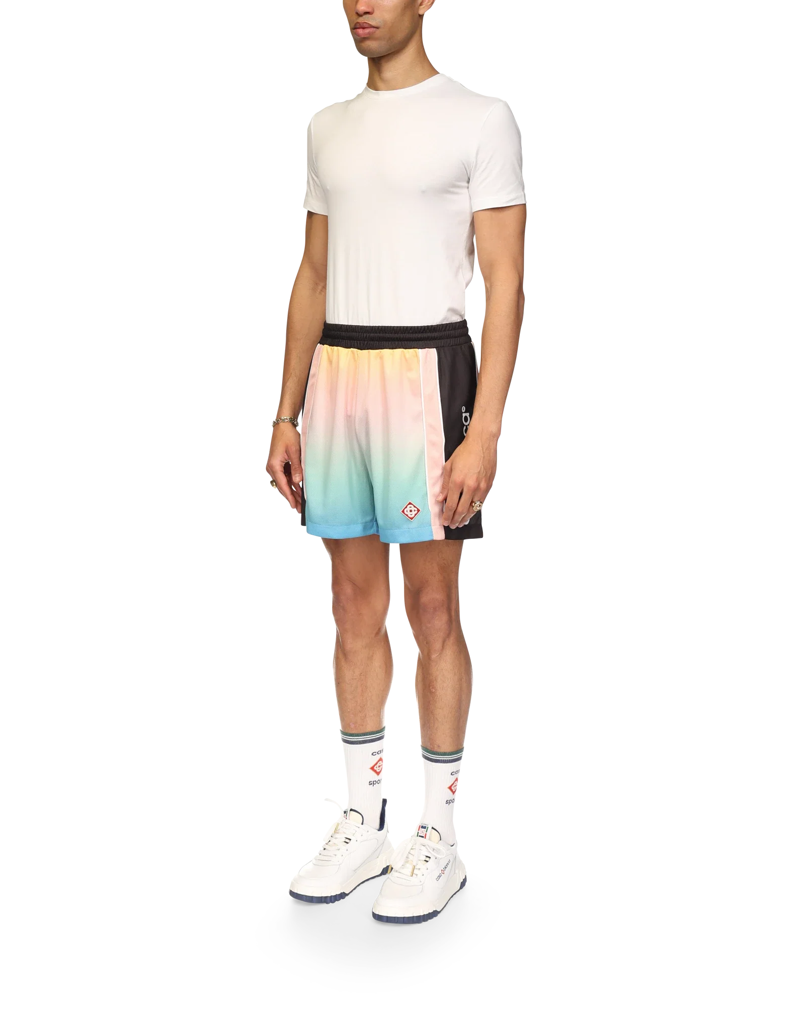 Pastel Gradient Football Shorts - Image 3