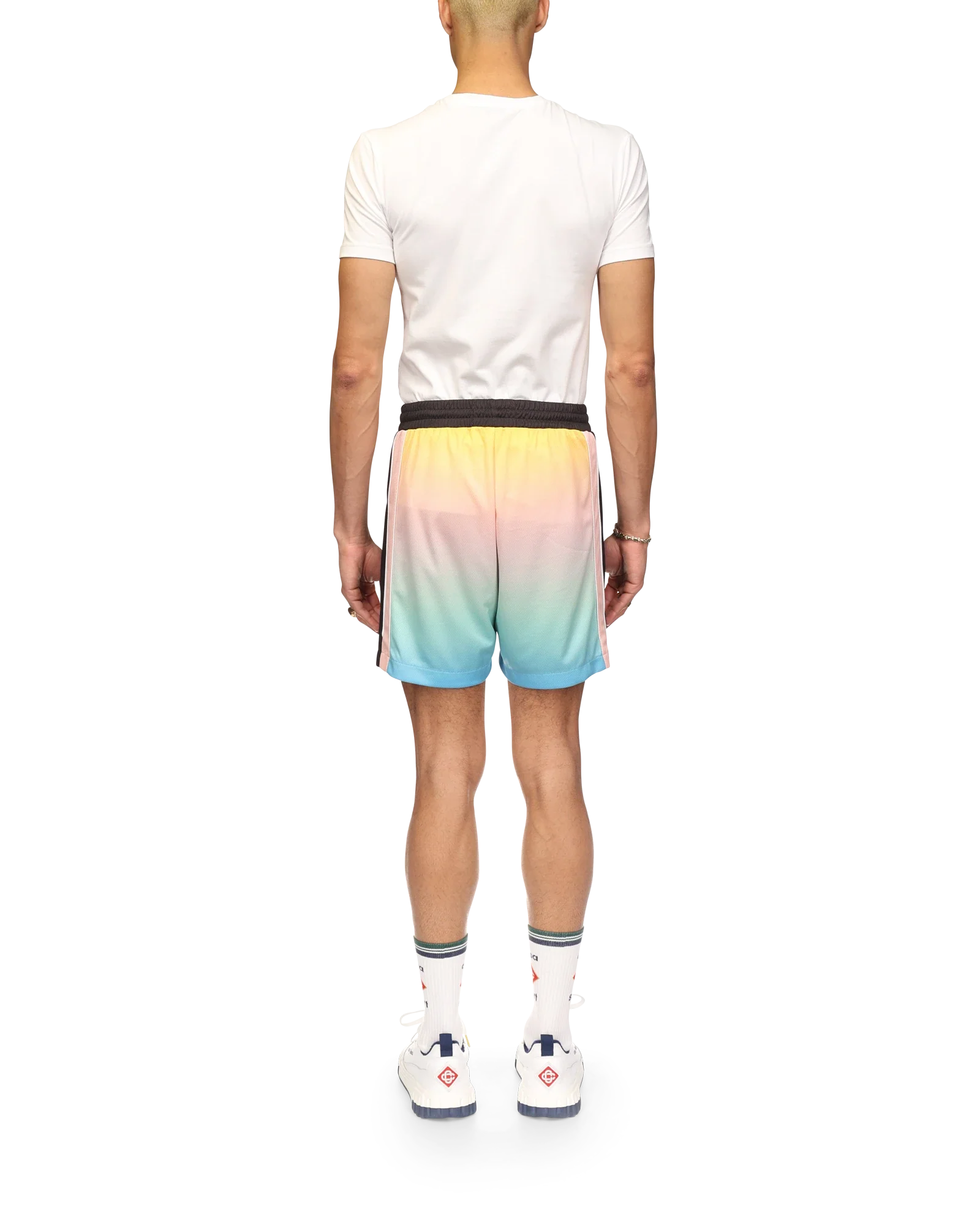 Pastel Gradient Football Shorts - Image 4