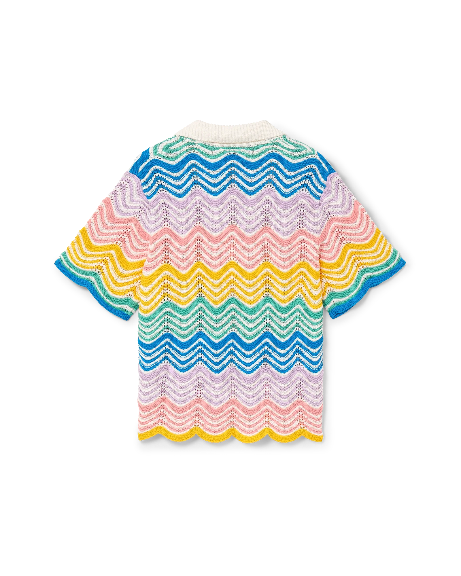 Gradient Wave Knit Shirt - 图片 6