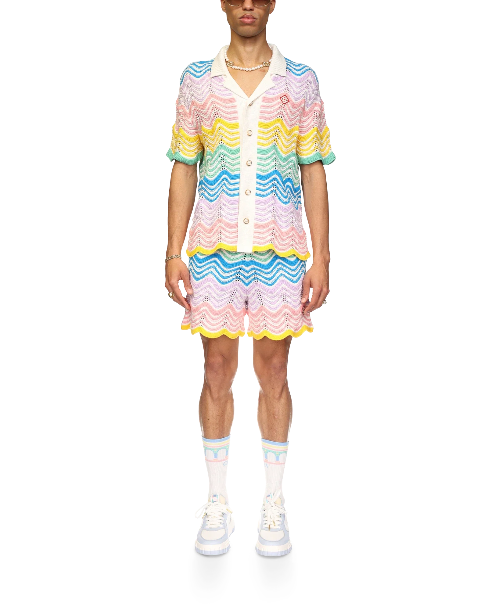 Gradient Wave Knit Shirt - 图片 2