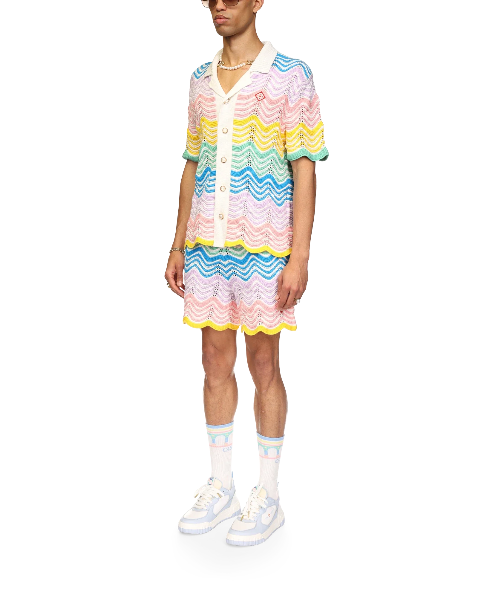 Gradient Wave Knit Shirt - 图片 3