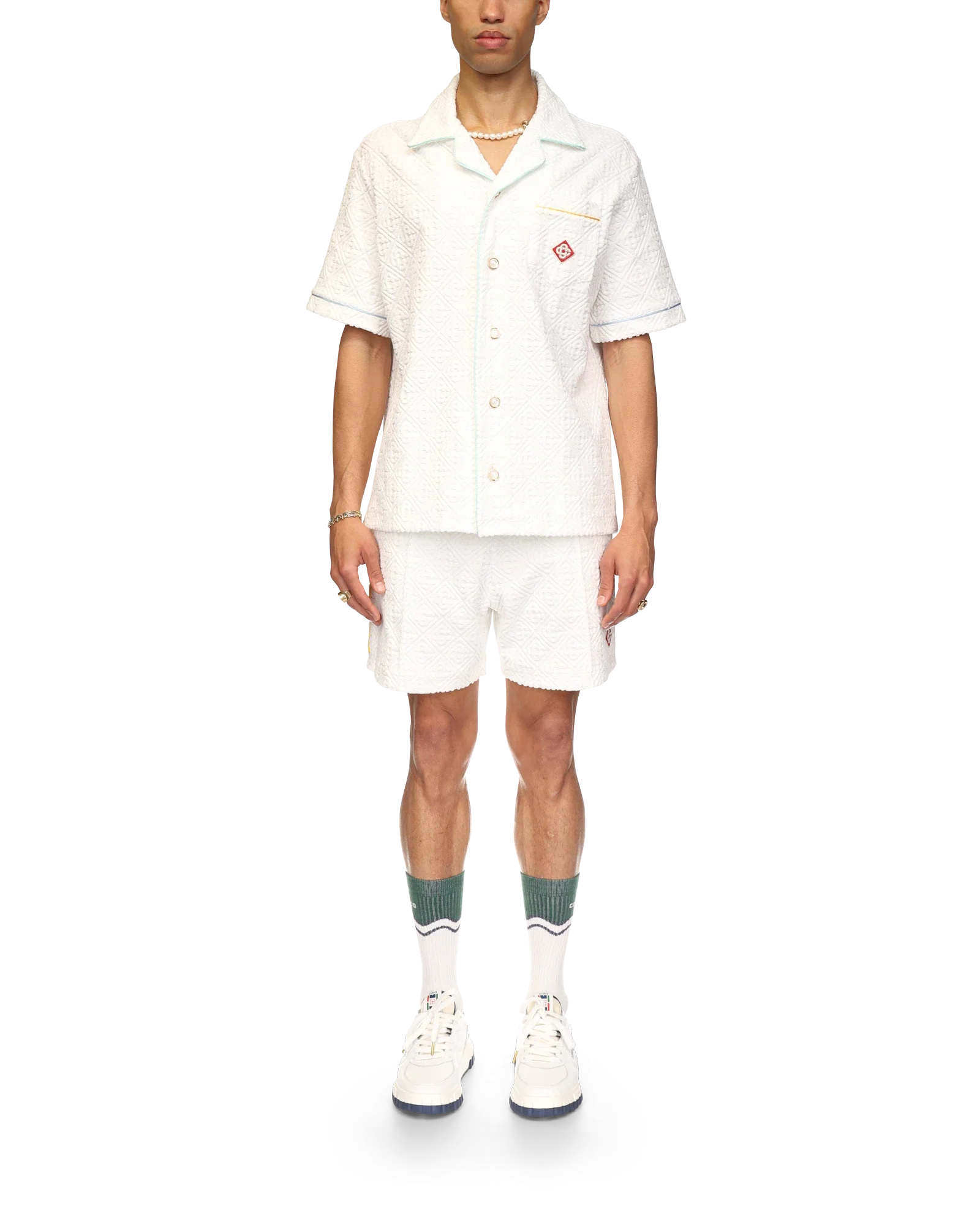 Monogram Short Sleeve Towelling Shirt - 图片 2