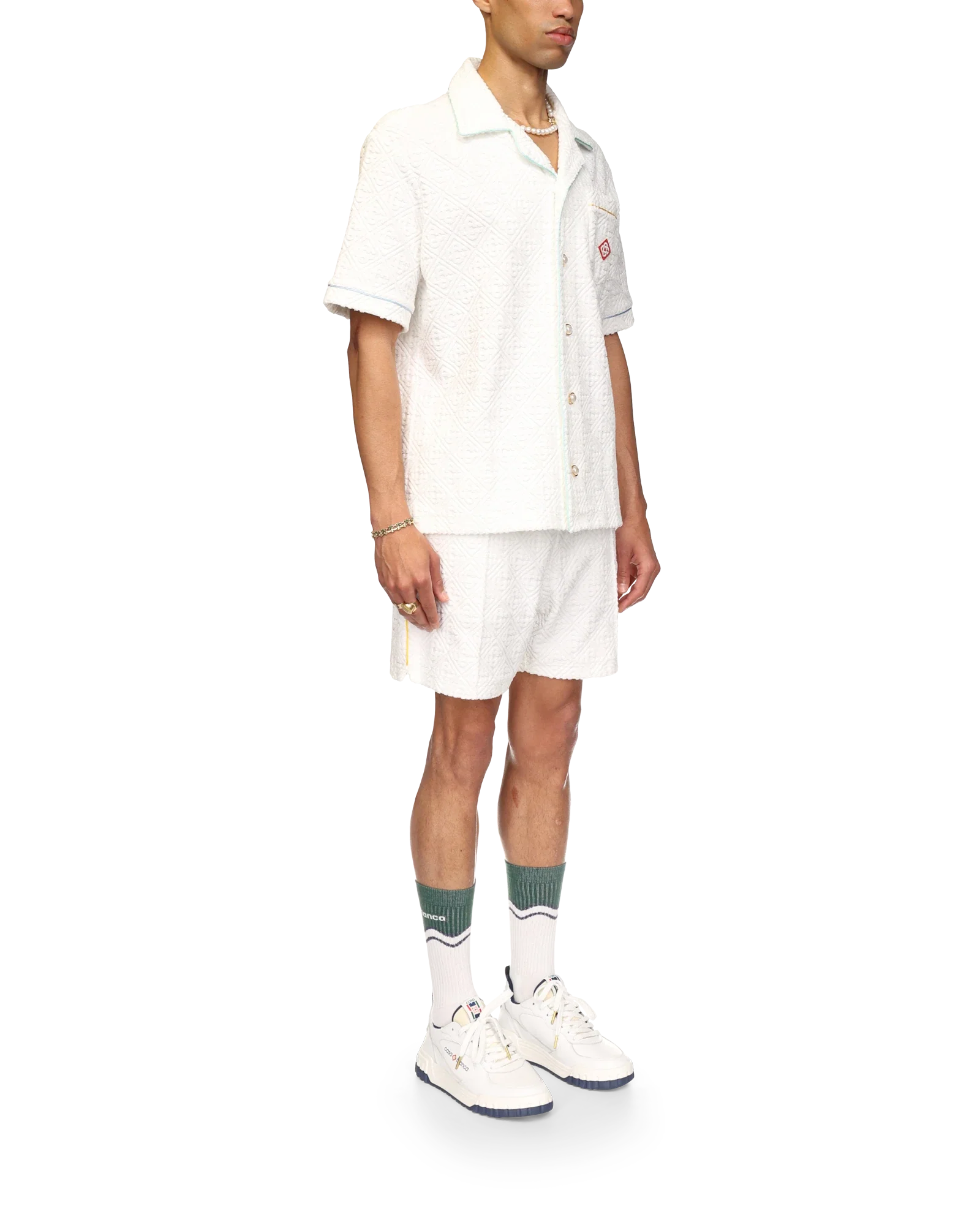 Monogram Short Sleeve Towelling Shirt - 图片 5