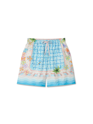 Le Plongeon Silk Shorts
