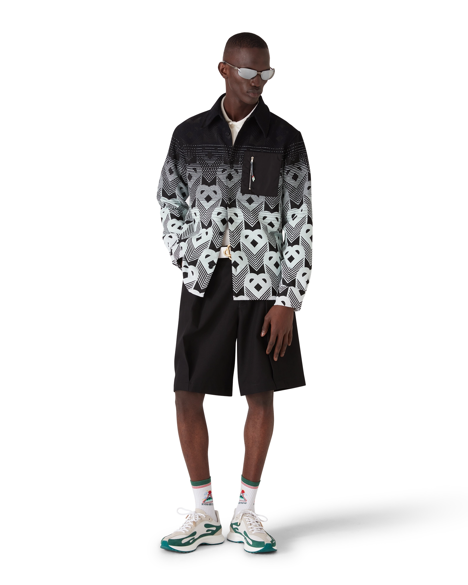 Gradient Monogram Shacket - 图片 2