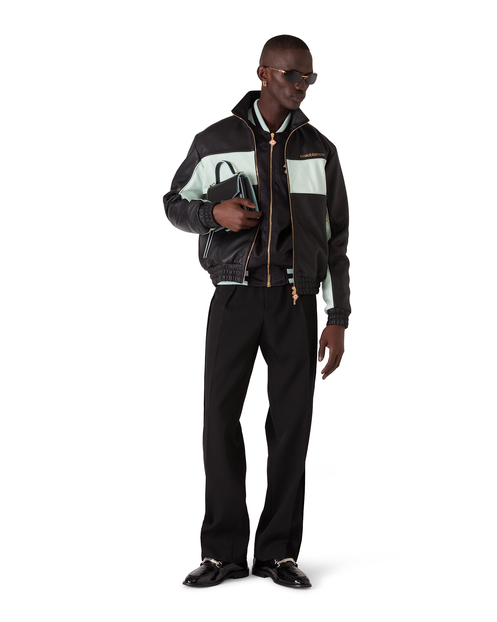 Leather Track Jacket - 图片 3