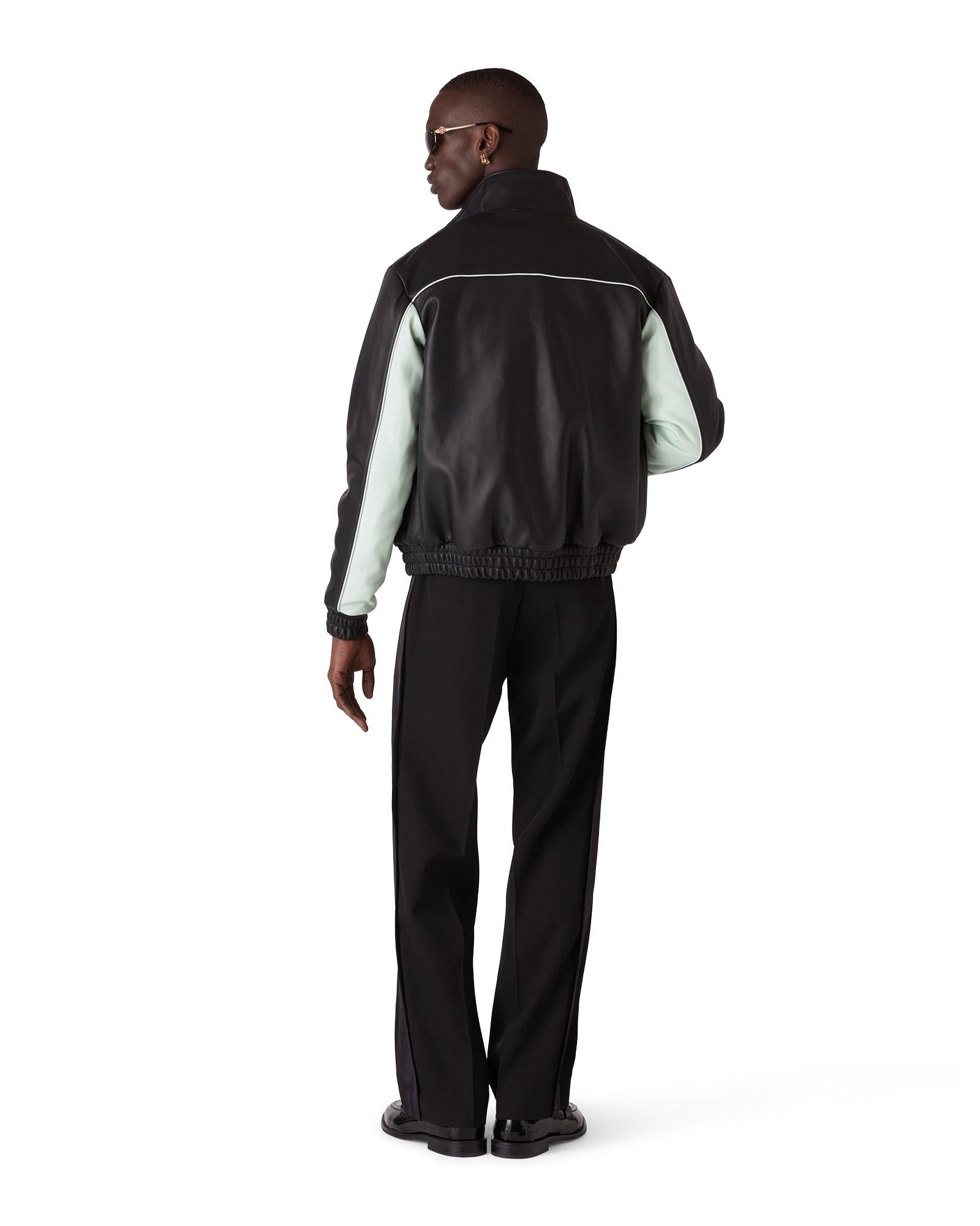 Leather Track Jacket - 图片 2