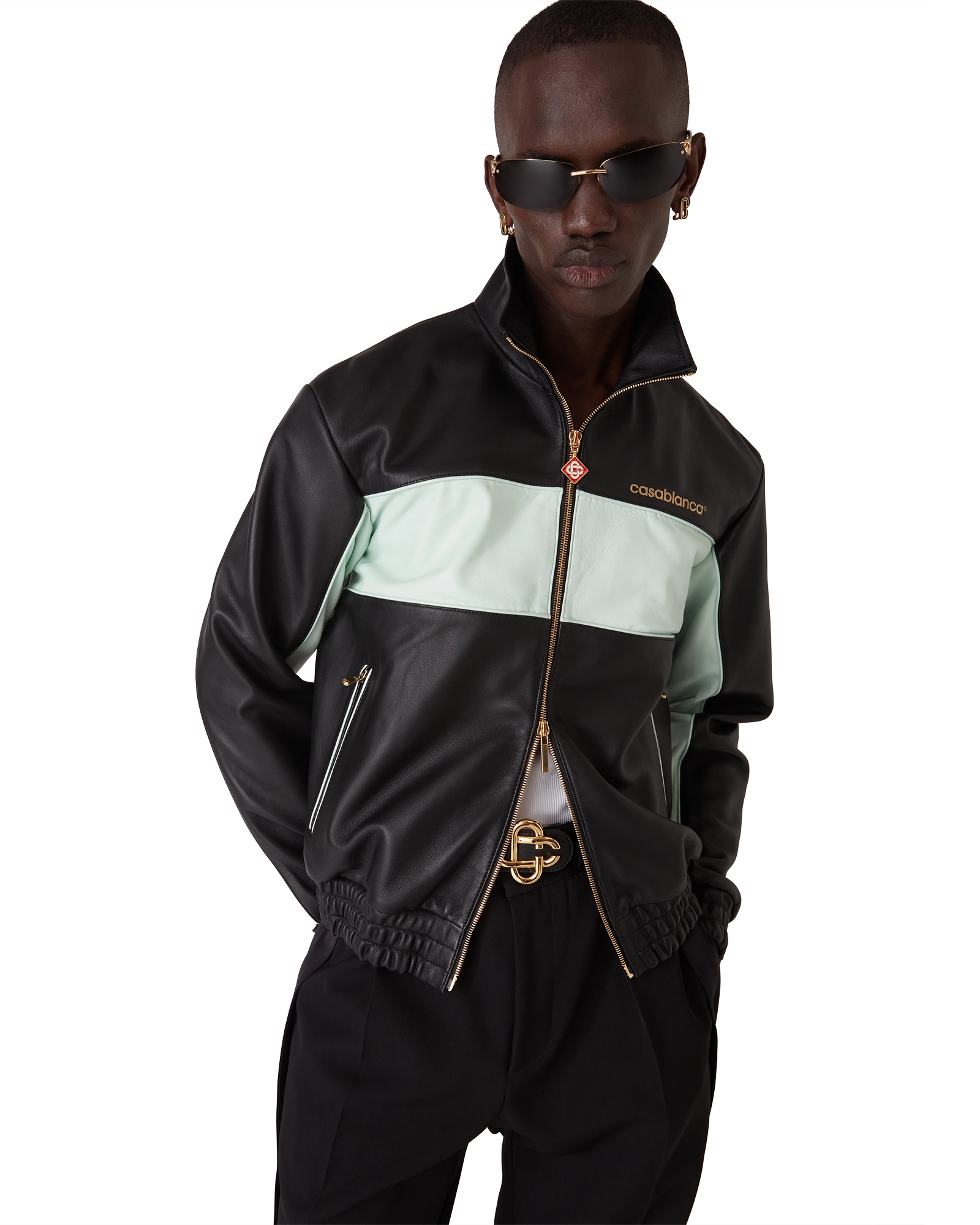 Leather Track Jacket - 图片 4