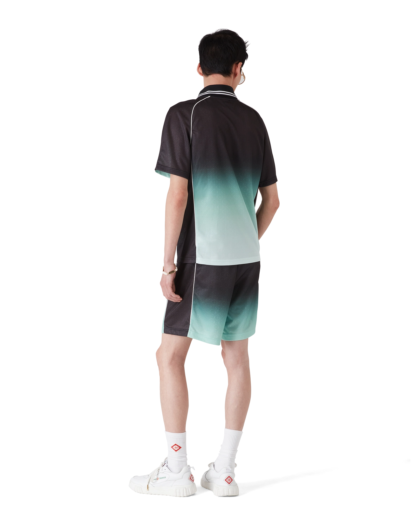 Gradient Monogram Jacquard Football Shorts - 图片 3