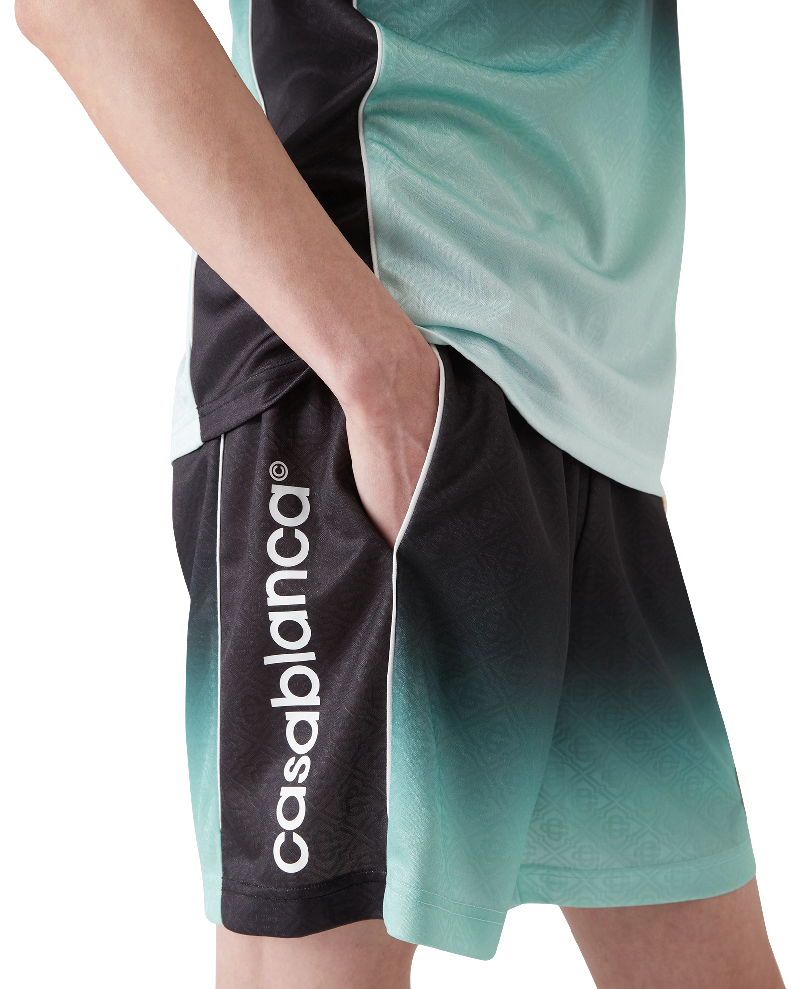 Gradient Monogram Jacquard Football Shorts - 图片 4