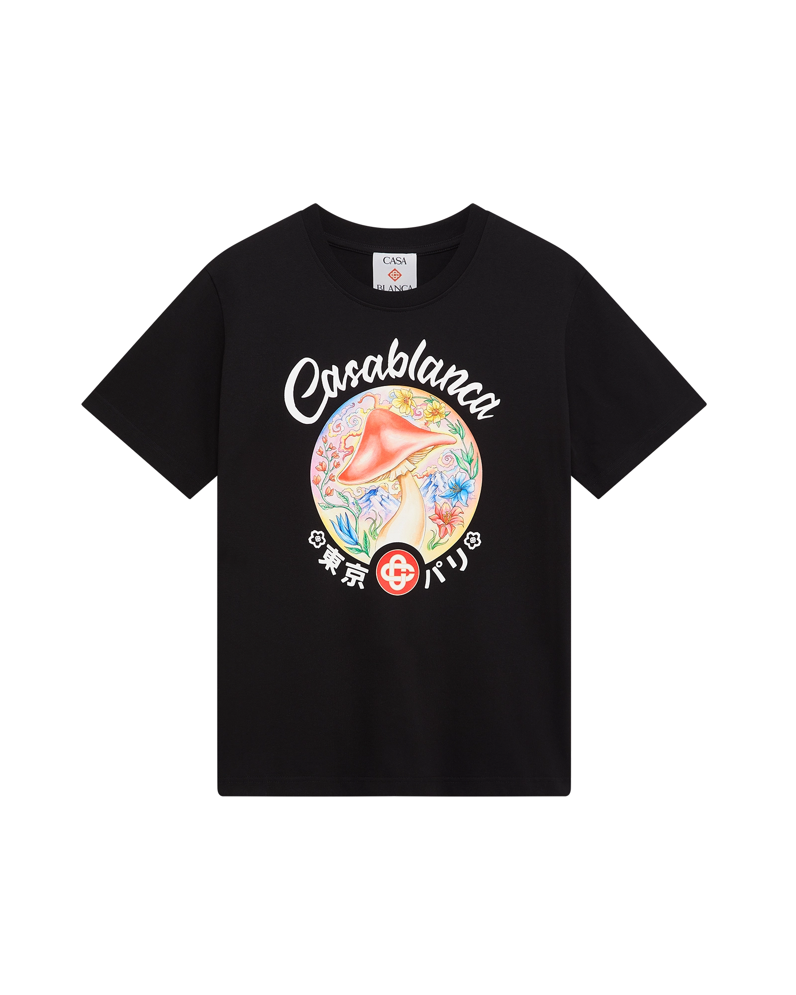 Mushroom Emblem Short Sleeve T-Shirt