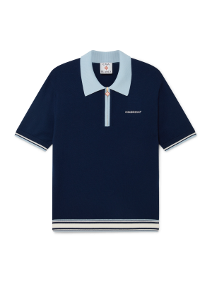 Merino Knit Tennis Polo Shirt