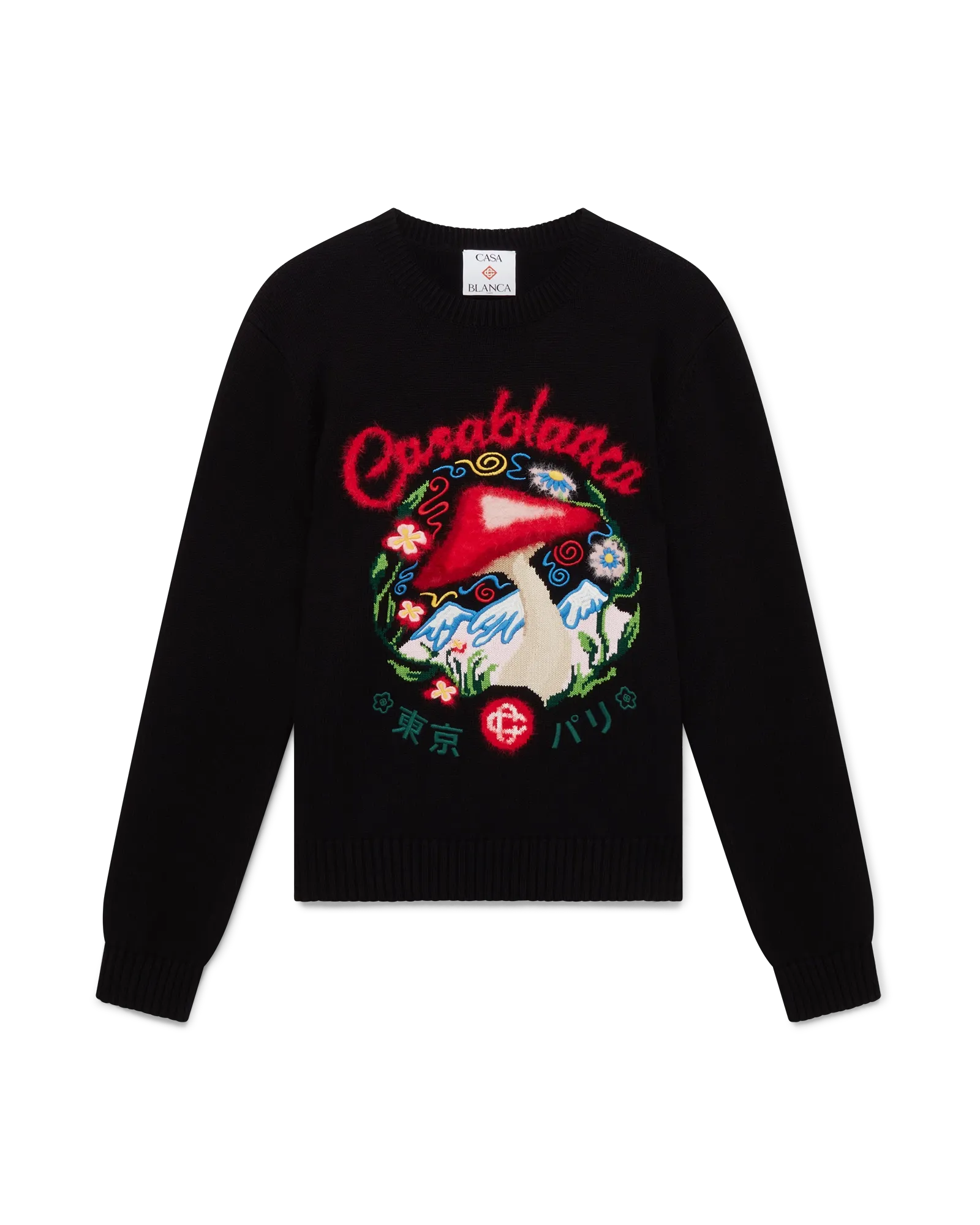 Cotton Embroidered Mushroom Jumper