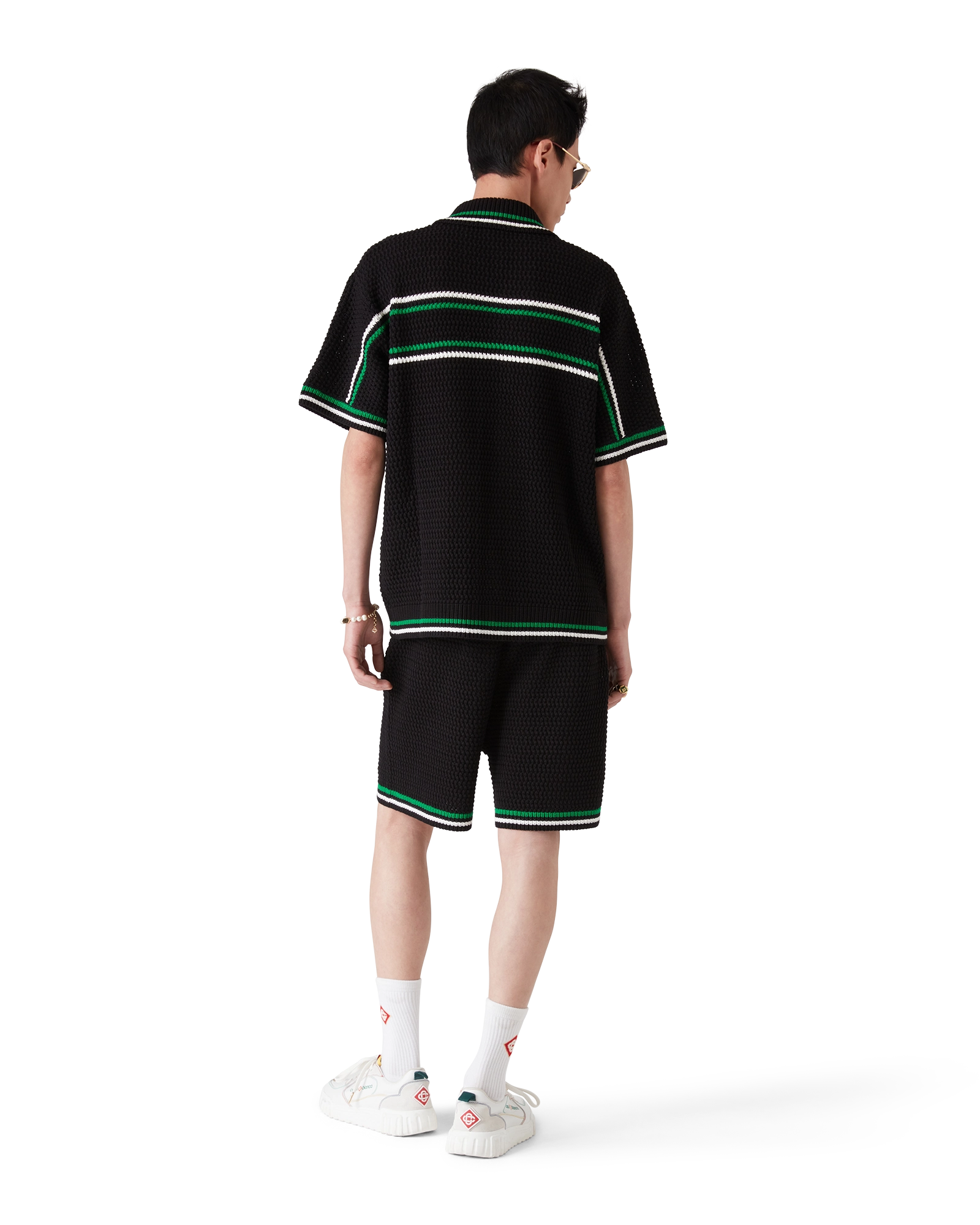 Tennis Short Sleeve Crochet Shirt - 图片 3