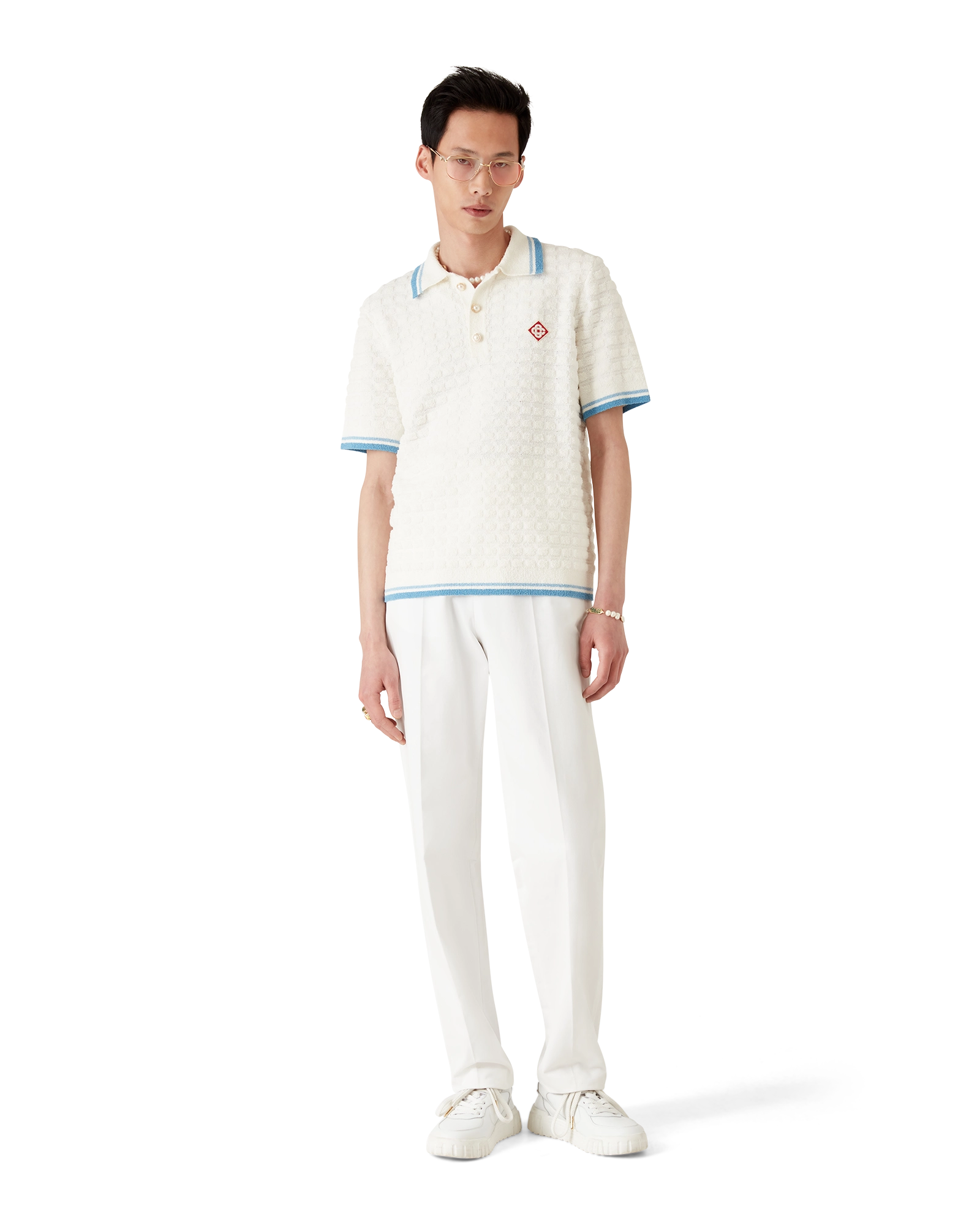 Cotton Boucle Polo Shirt - 图片 2