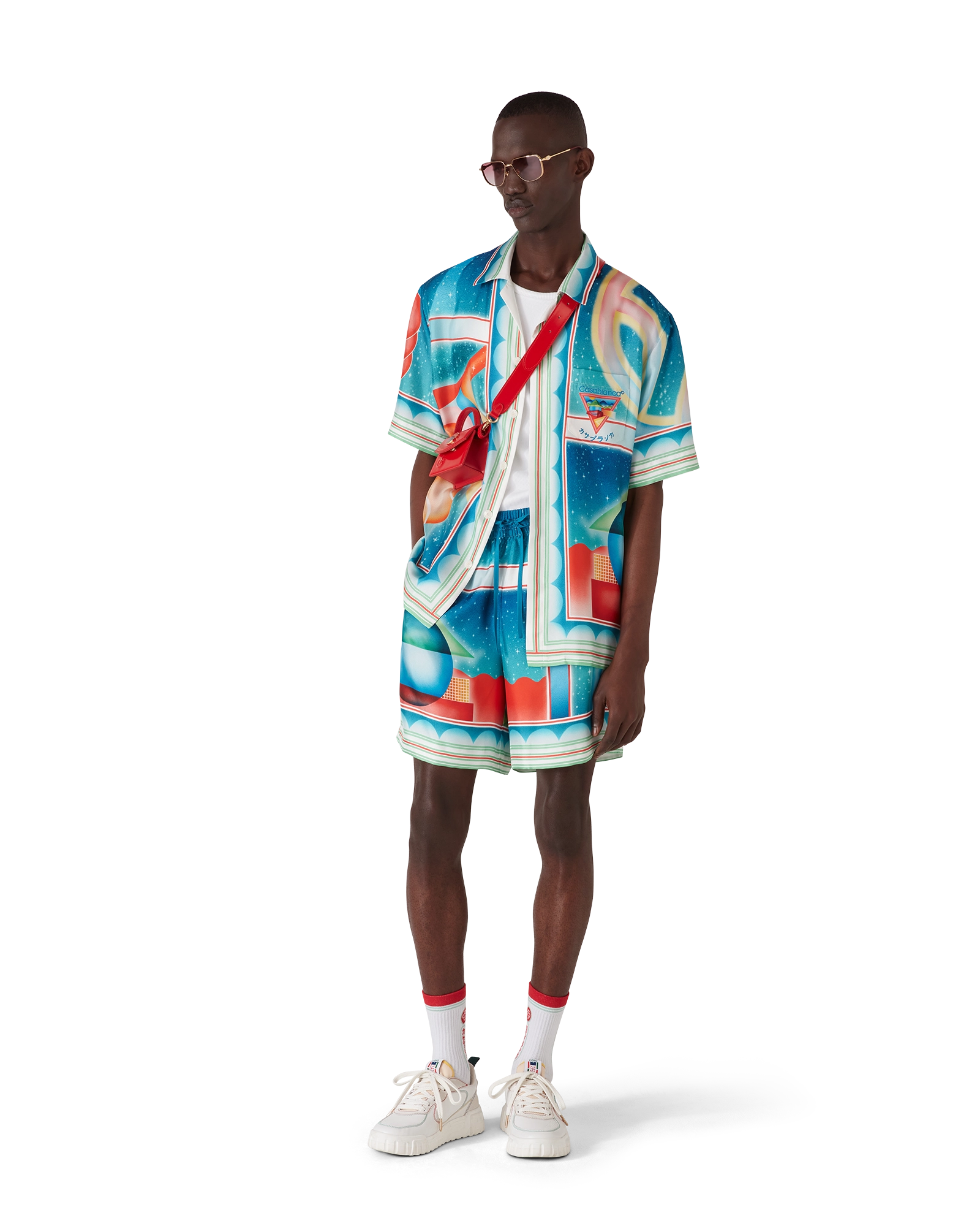 Galaxy Court Short Sleeve Silk Shirt - 图片 2