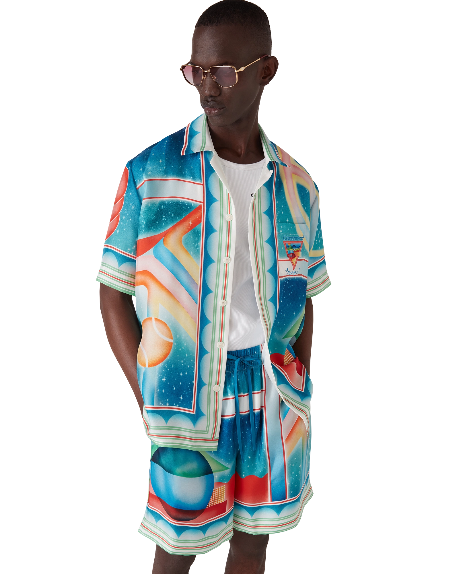 Galaxy Court Short Sleeve Silk Shirt - 图片 4