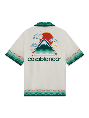 Montagne Ondulee Silk Short Sleeve Shirt