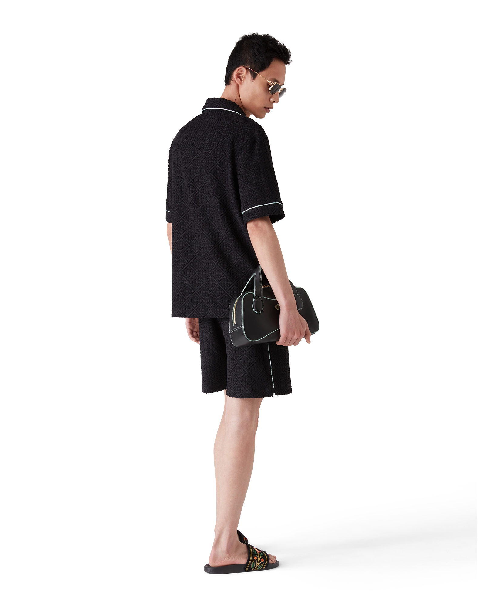 Monogram Jacquard Short Sleeve Towelling Shirt - 图片 3