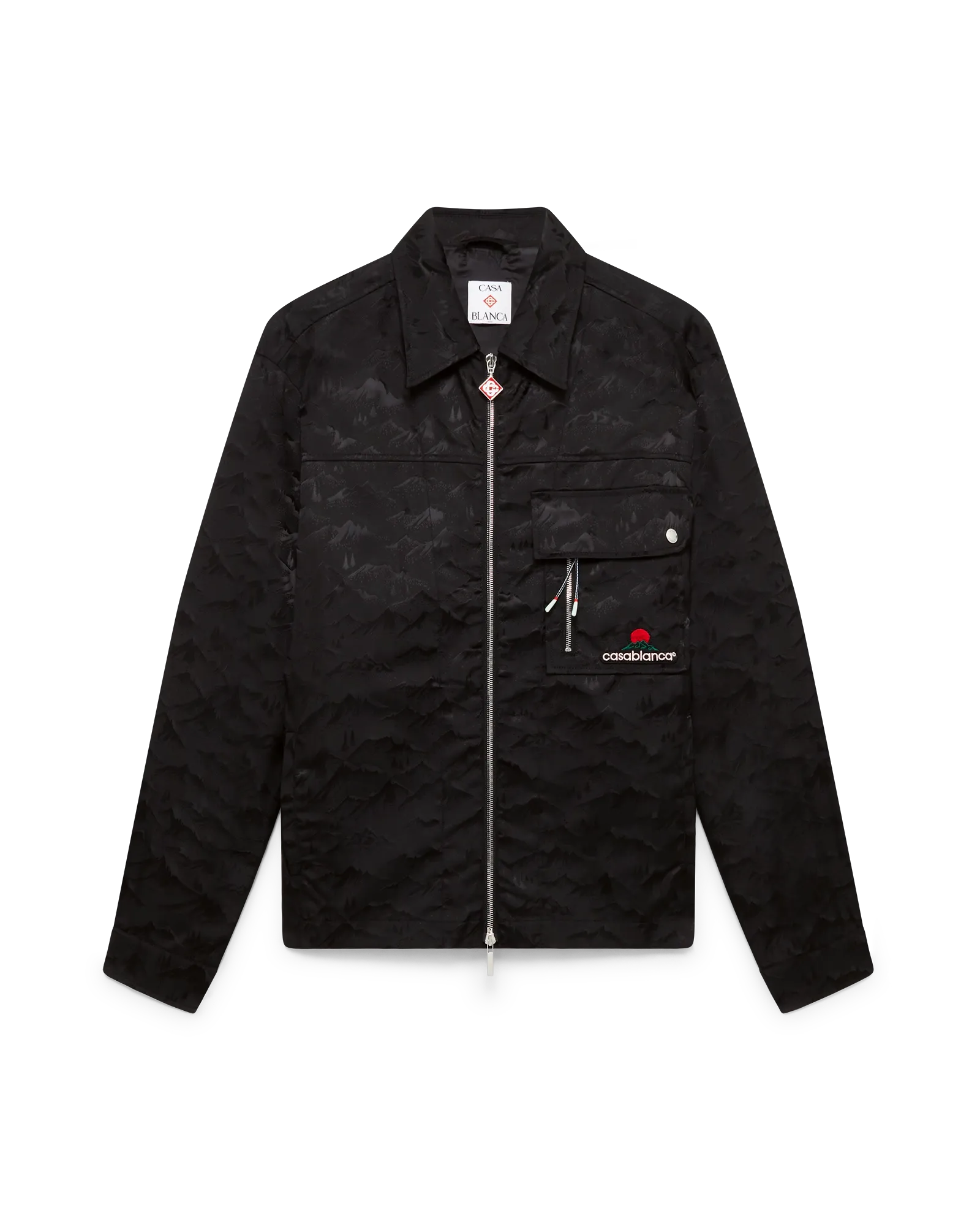 Nylon Mountain Short Sleeve Camo Zip Shirt