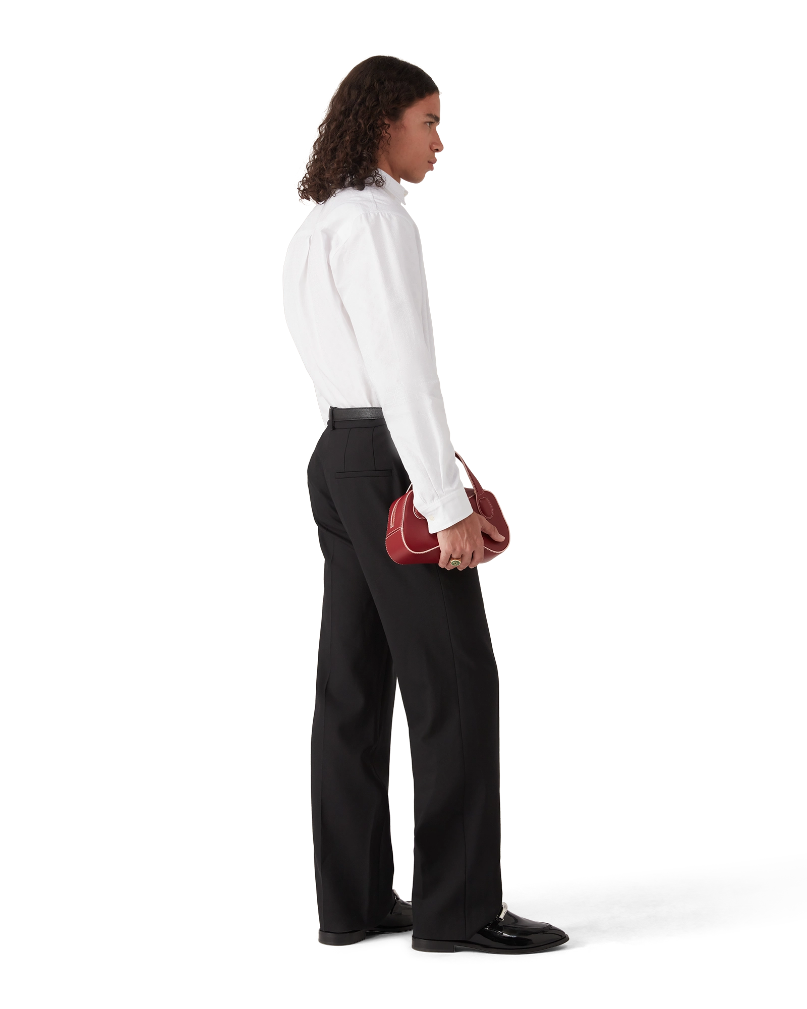 Cotton Monogram Jacquard Oxford Shirt - 图片 3