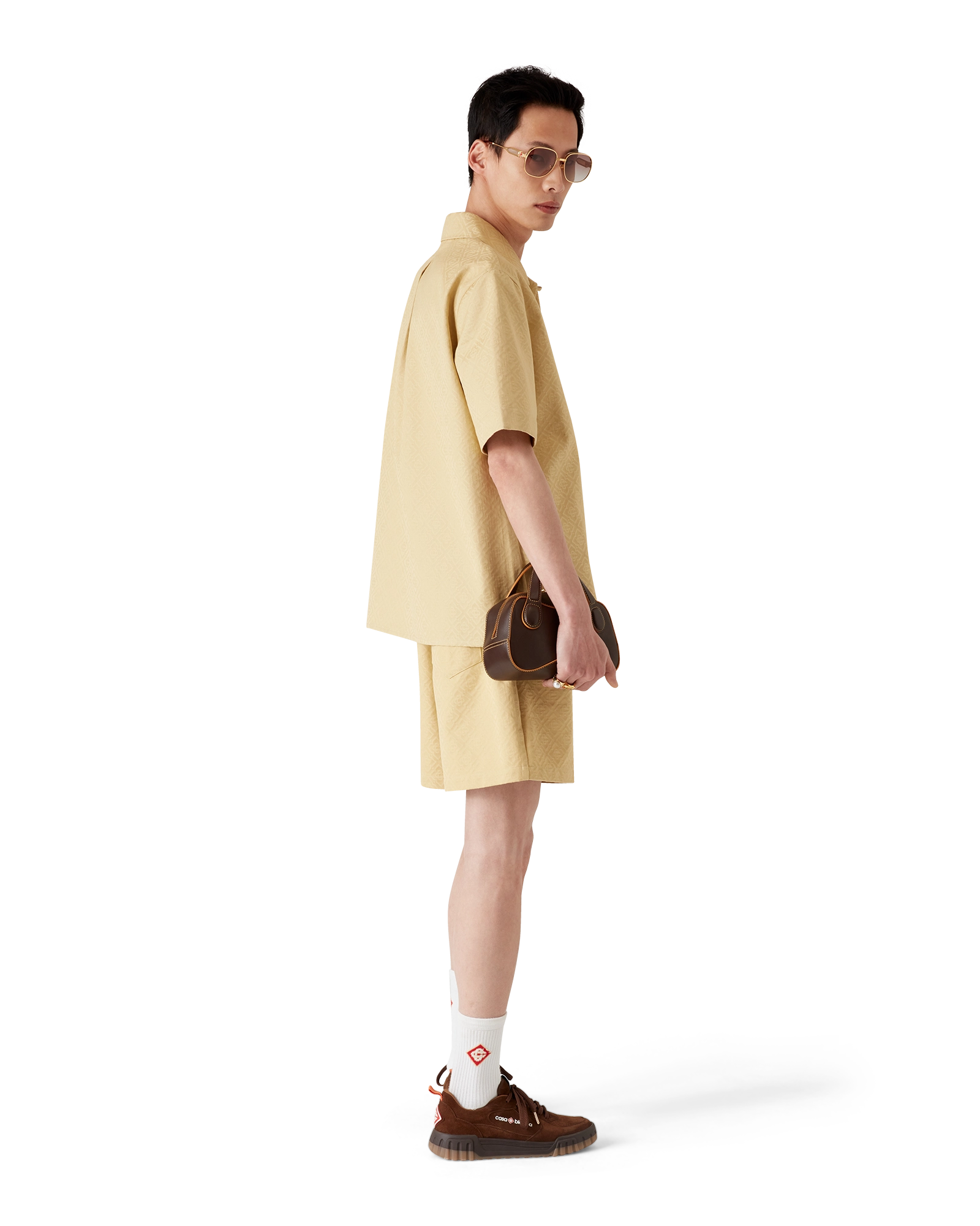 Cotton Monogram Jacquard Shorts - 图片 3