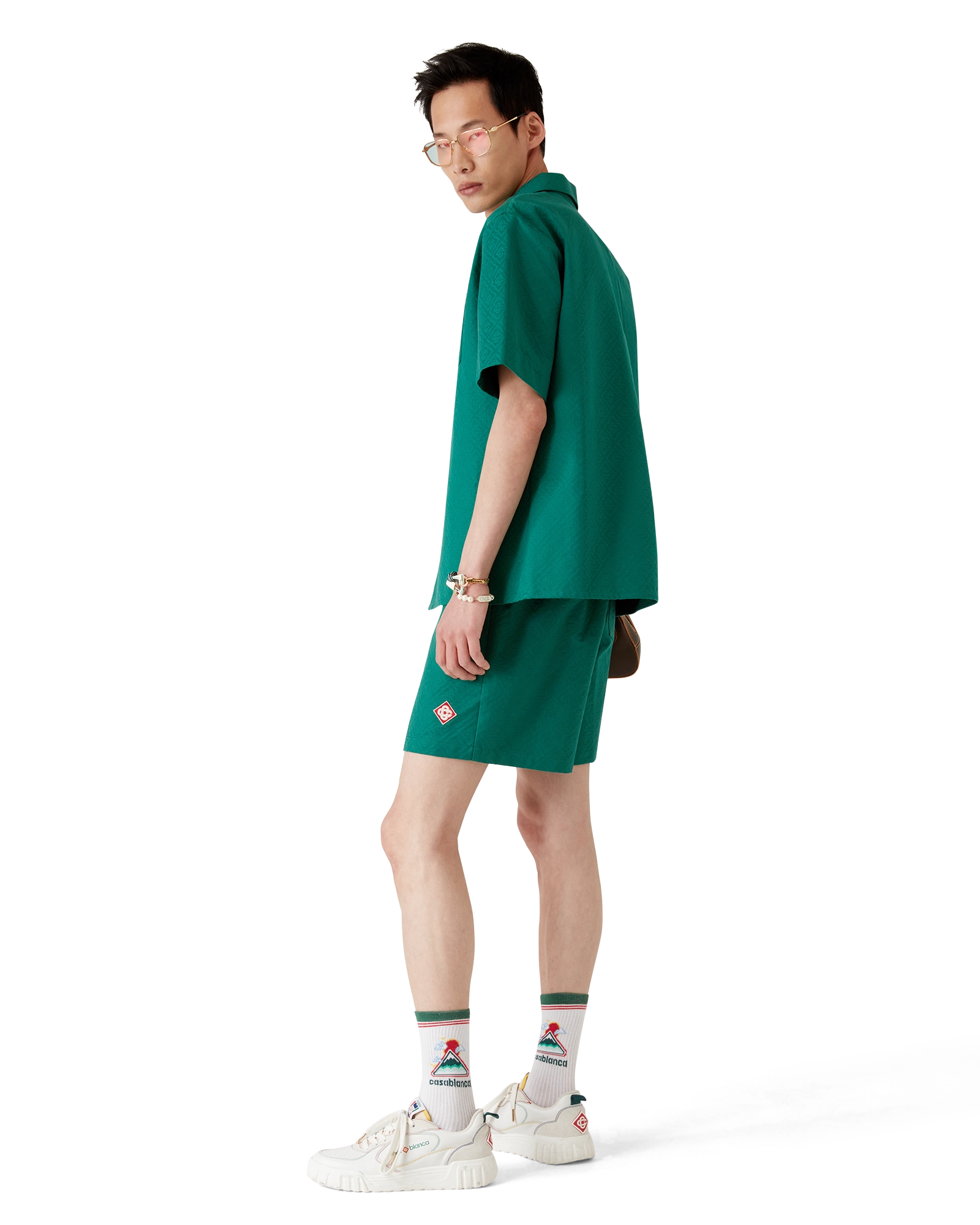 Cotton Monogram Jacquard Shorts - 图片 3