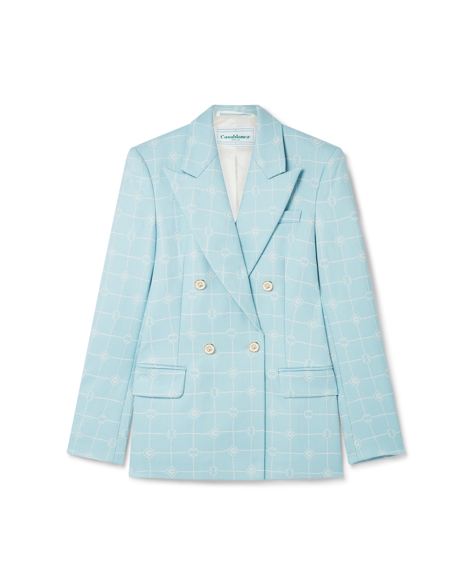 Double Breasted Jacquard Jacket