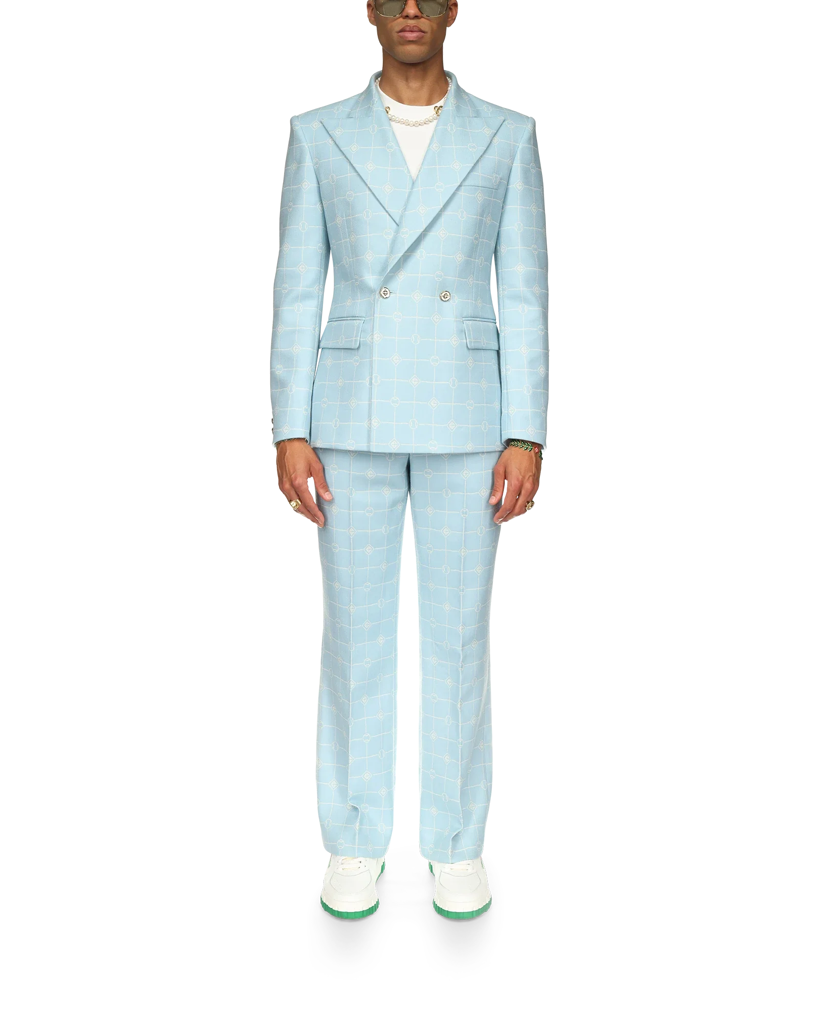 Double Breasted Jacquard Jacket - 图片 2