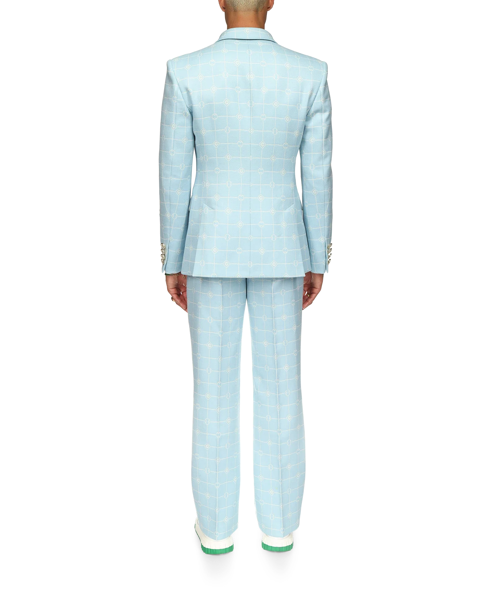 Double Breasted Jacquard Jacket - 图片 4