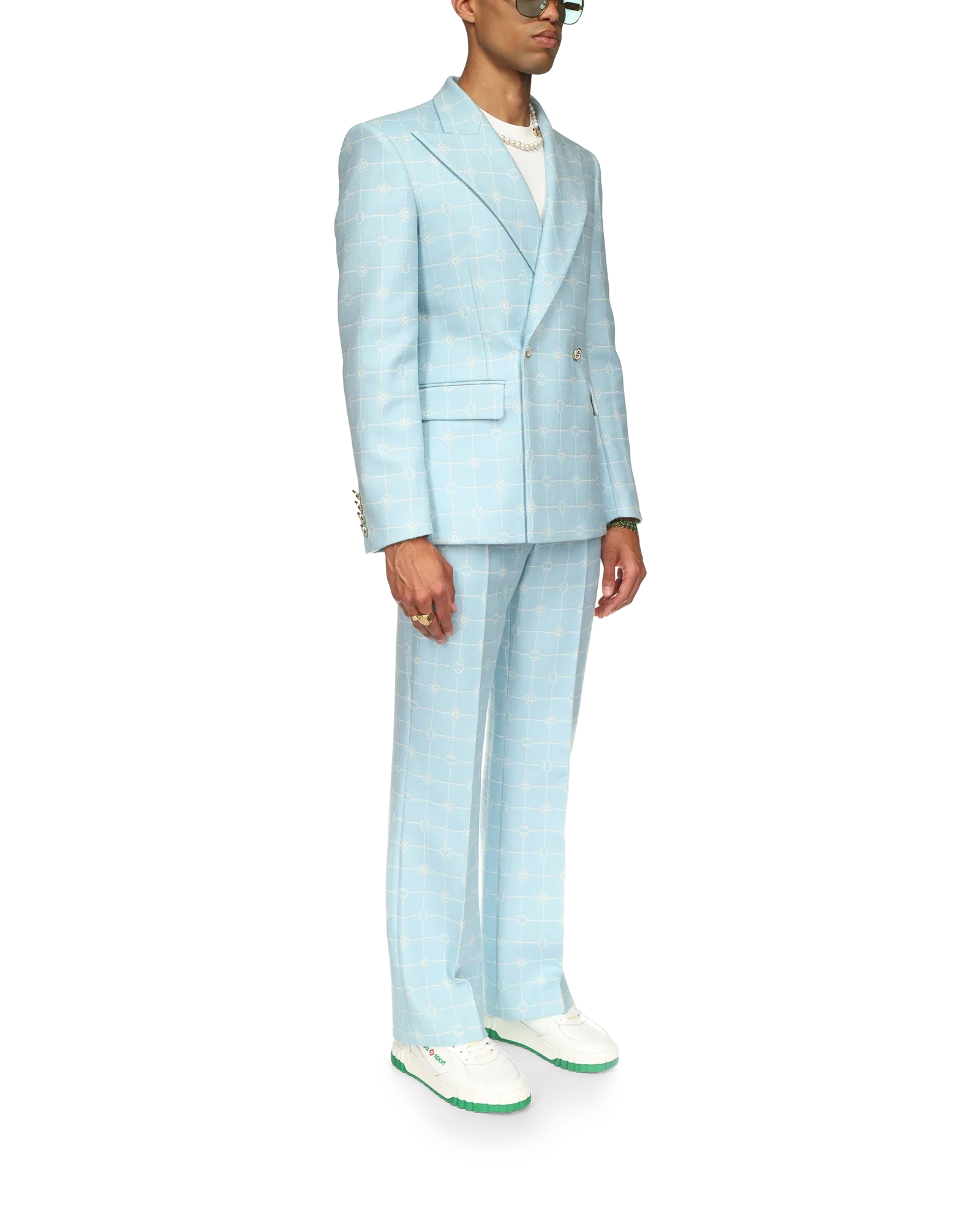 Double Breasted Jacquard Jacket - 图片 5