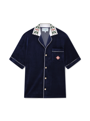 Laurel Short Sleeve Velour Shirt