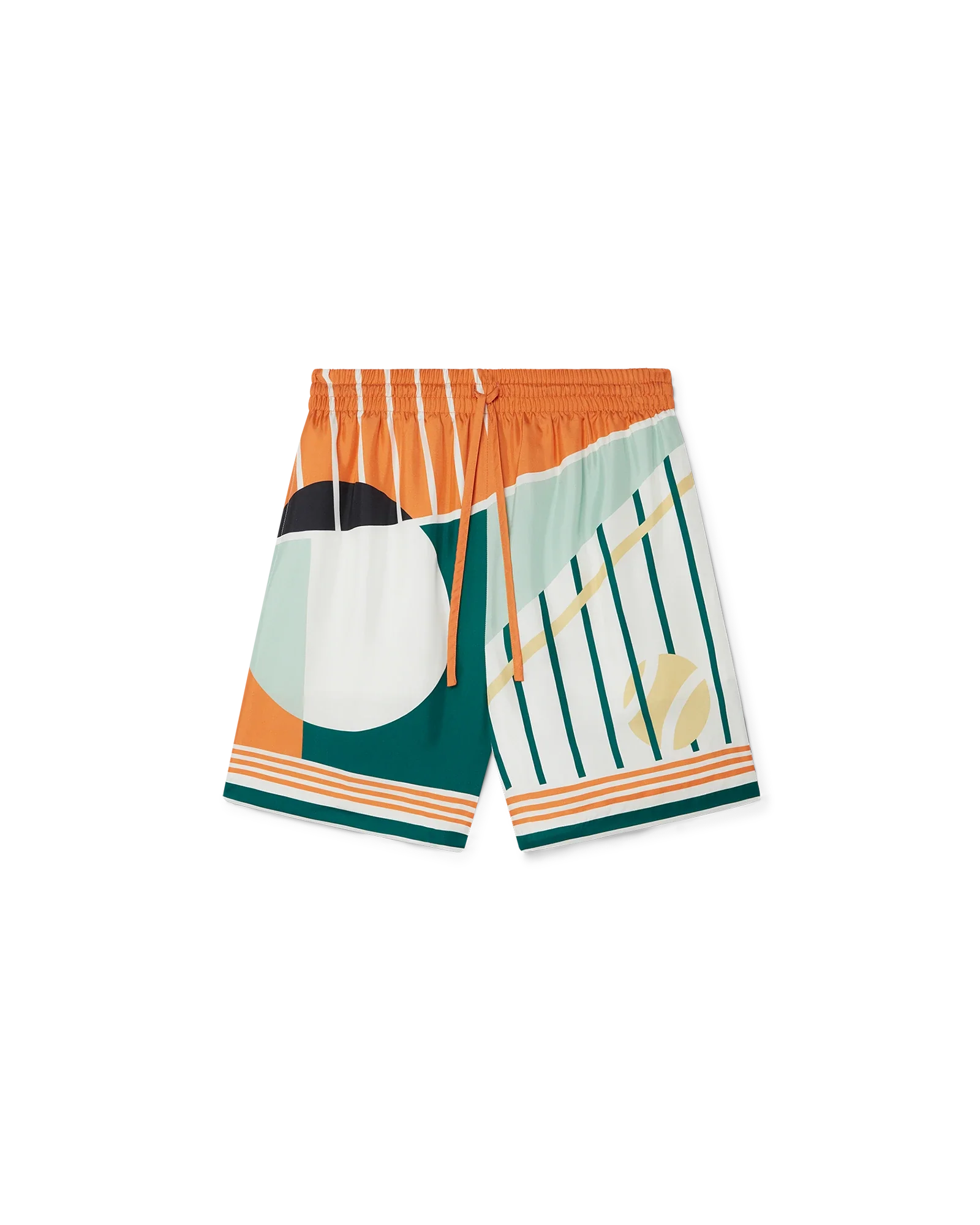 Court Abstrait Silk Shorts