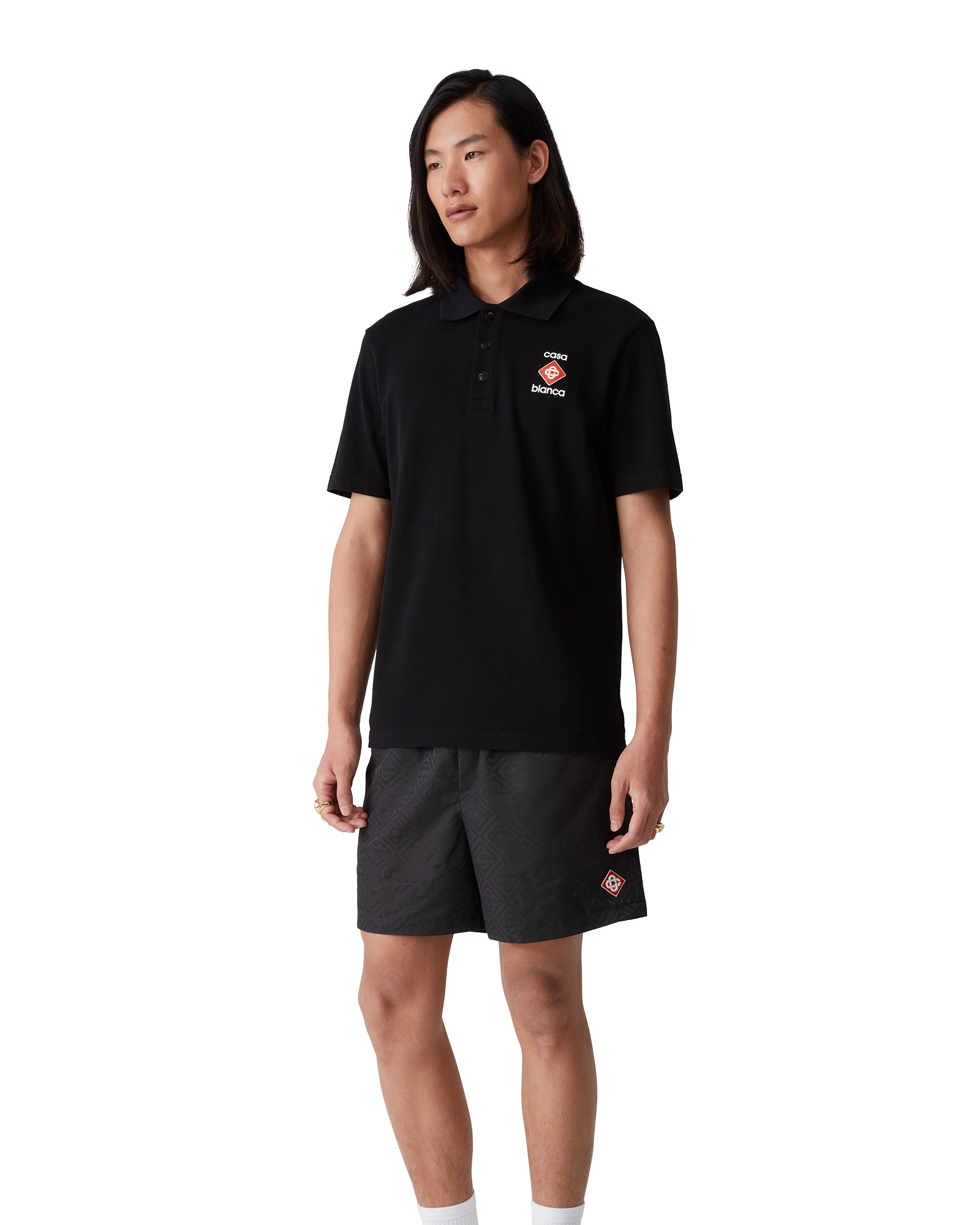 Logo Pique Polo Shirt - 图片 4