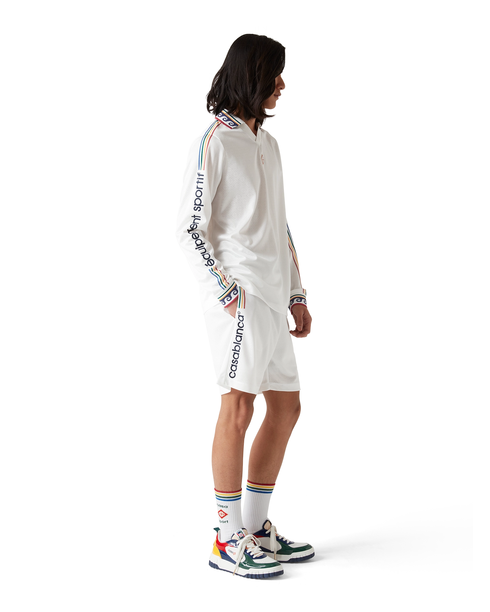 Jacquard Monogram Football Shorts - 图片 3