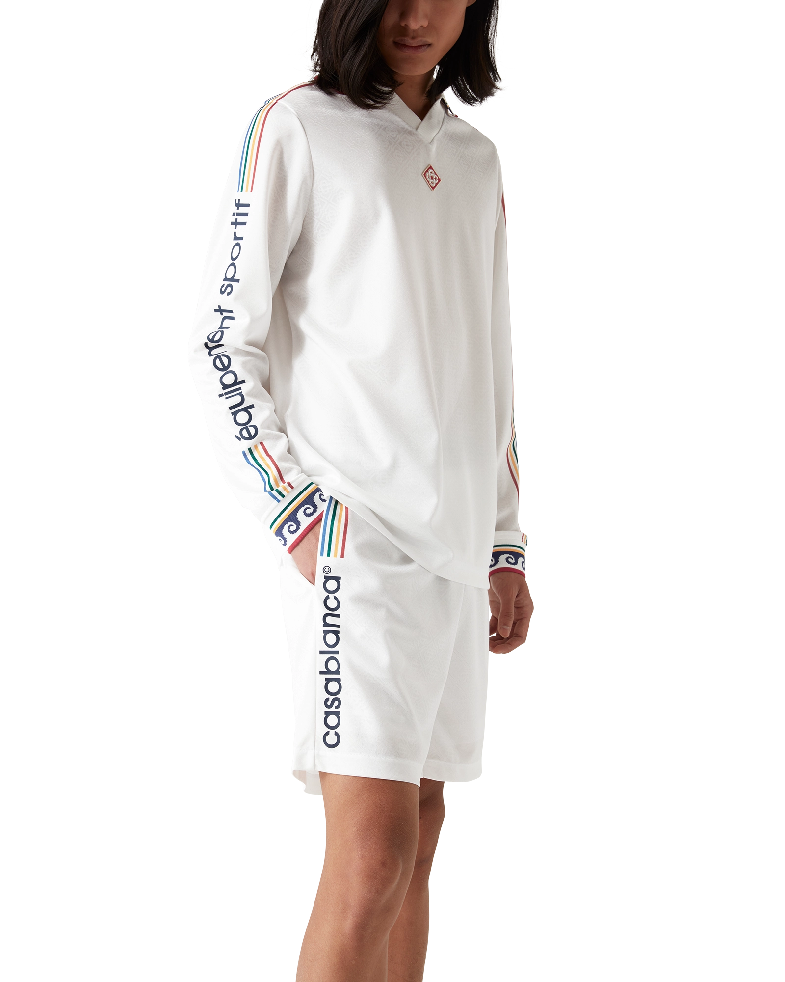 Jacquard Monogram Football Shorts - 图片 5