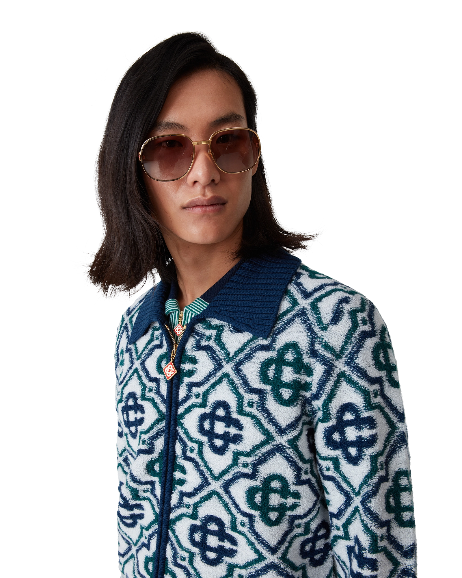 Monogram Knit Zip Jumper - 图片 4