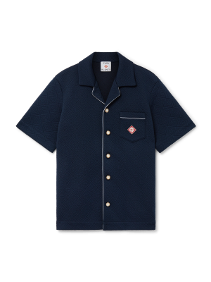 Jacquard Monogram Short Sleeve Shirt