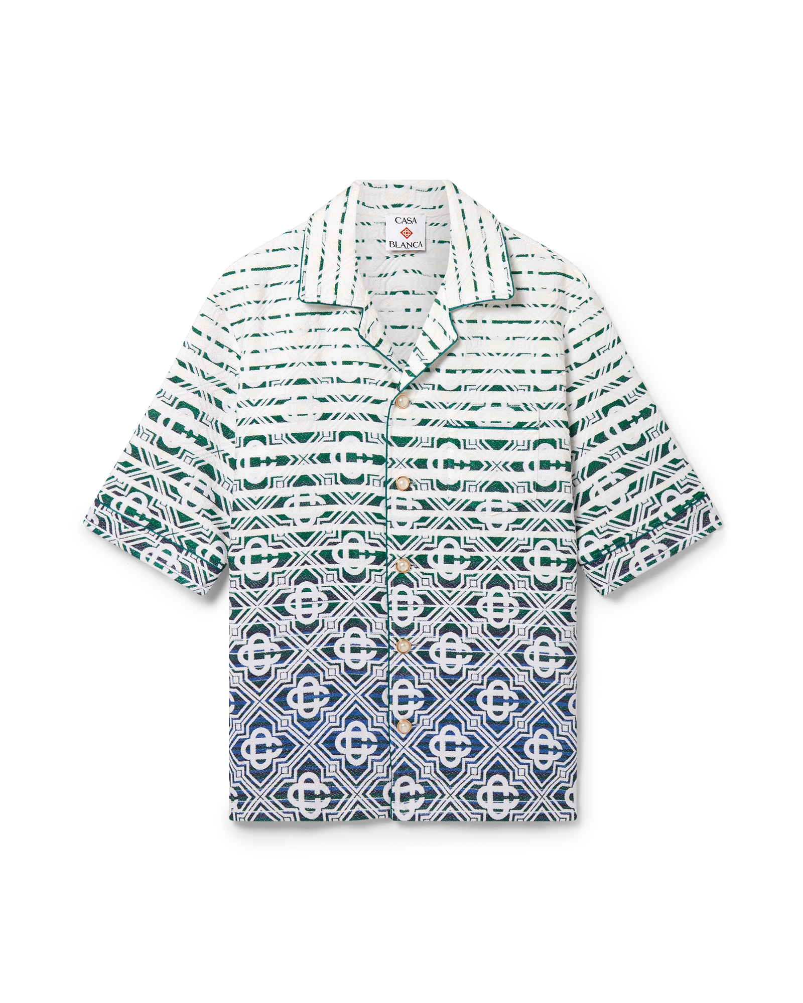 Monogram Gradient Towelling Short Sleeve Shirt