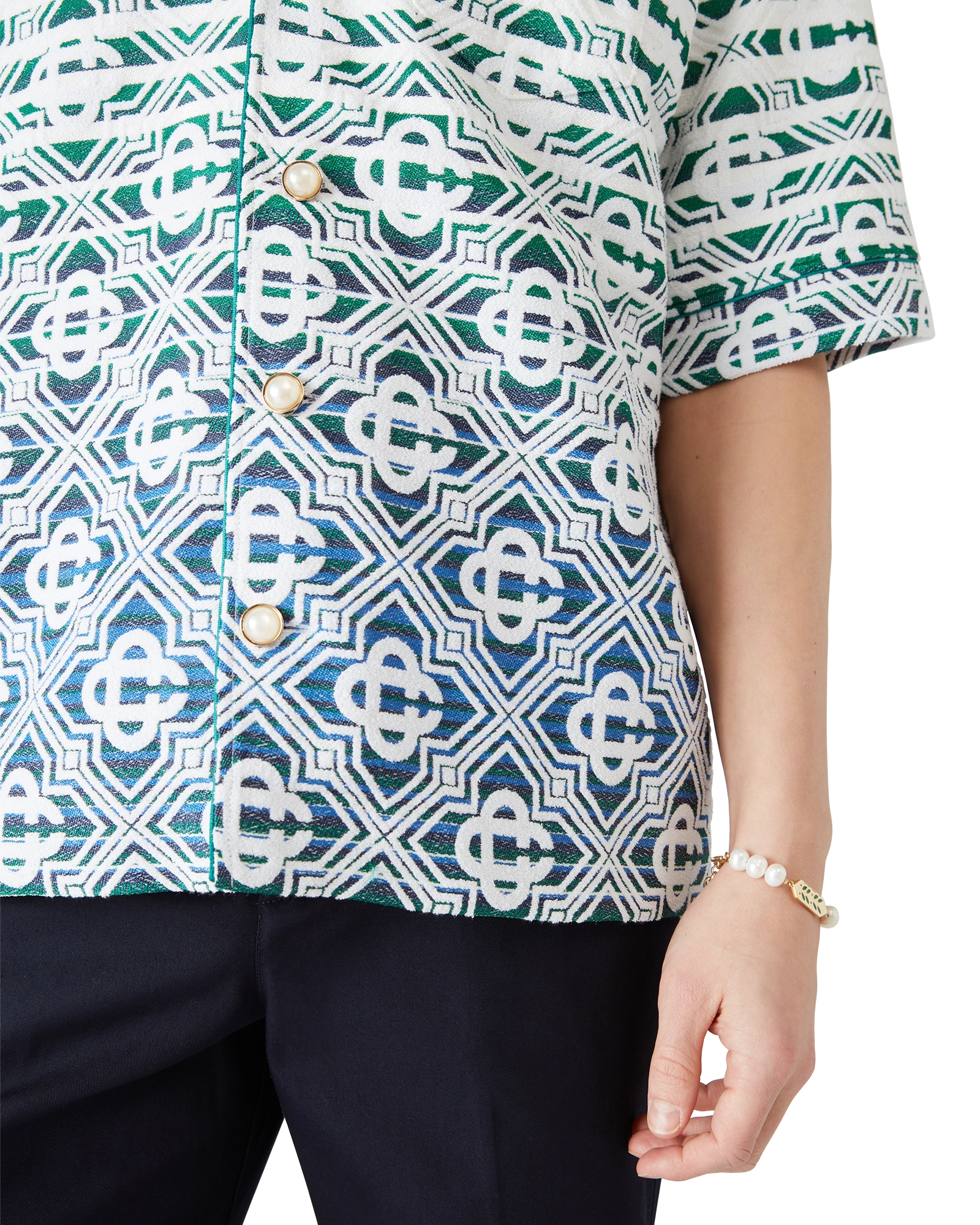 Monogram Gradient Towelling Short Sleeve Shirt - 图片 5