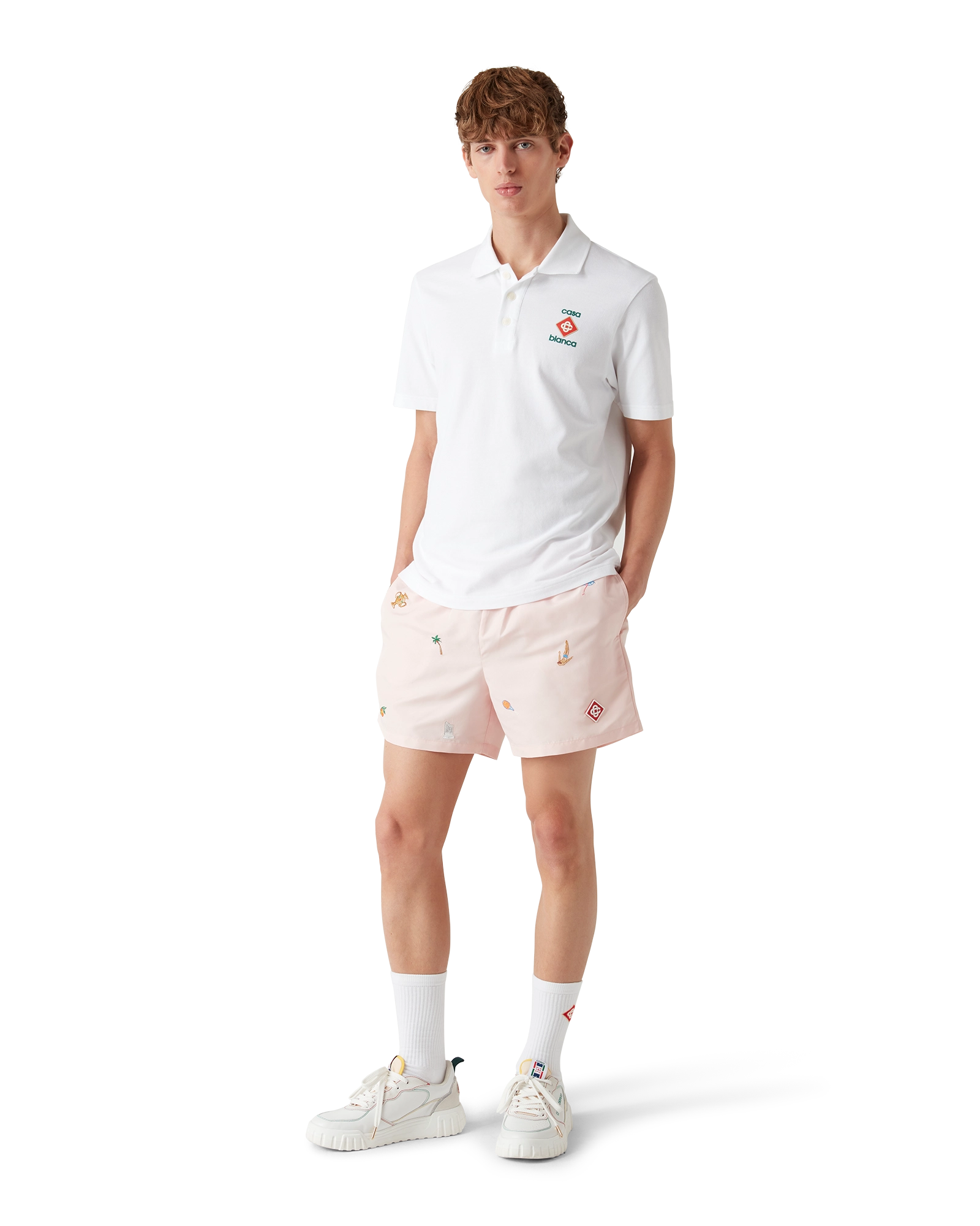 Embroidered Motif Swim Shorts - 图片 2