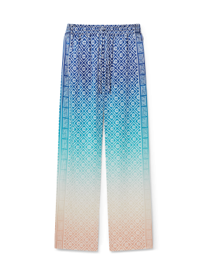 Jacquard Gradient Silk Trousers