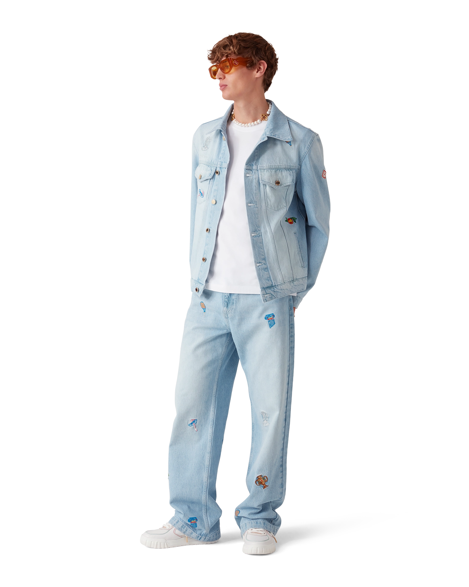 Embroidered Motif Jeans - 图片 2