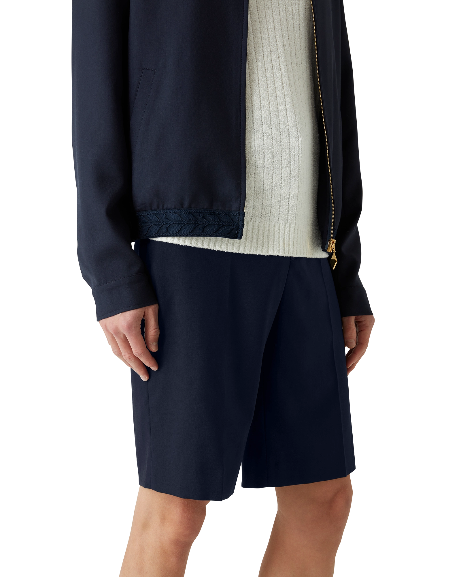 Wool Tailored Shorts - 图片 5
