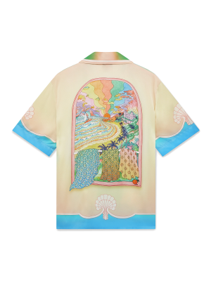 Lucid Dreams Short Sleeve Silk Shirt