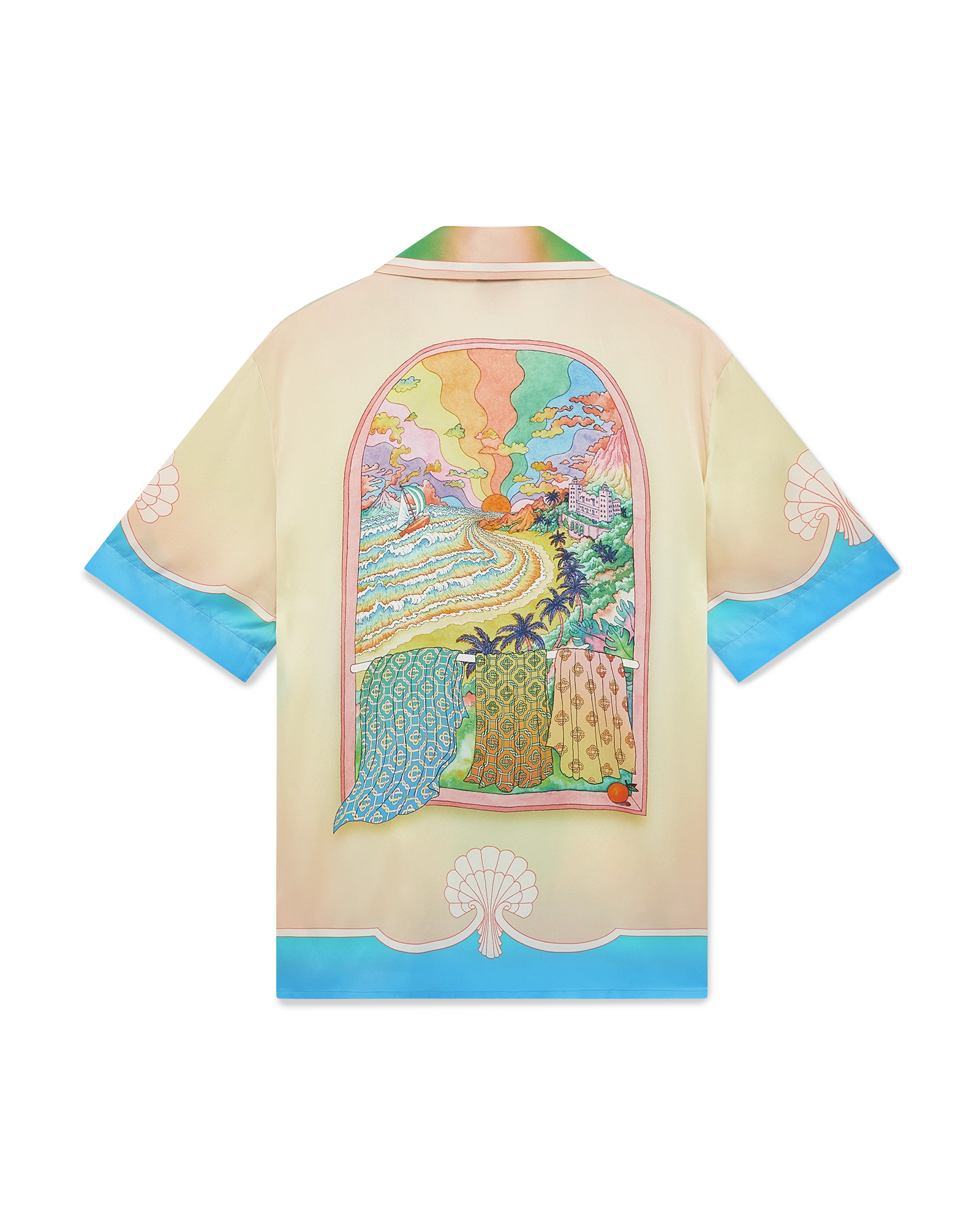 Lucid Dreams Short Sleeve Silk Shirt