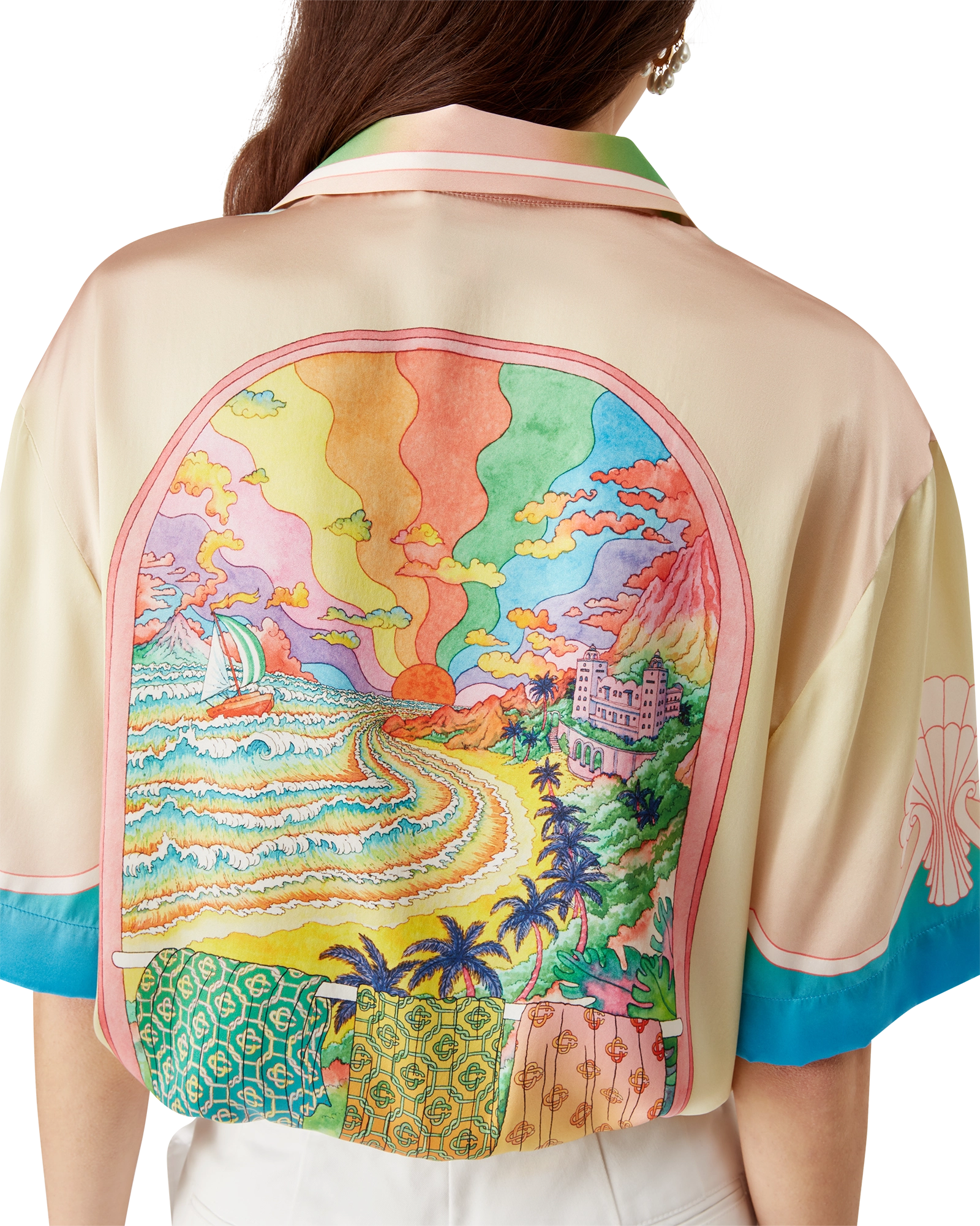 Lucid Dreams Short Sleeve Silk Shirt - 图片 8