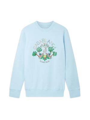 Blue Palm Springs Tennis Club Sweatshirt