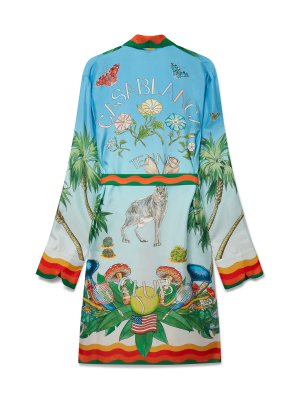 Palm Springs Tennis Club Prive Silk Robe