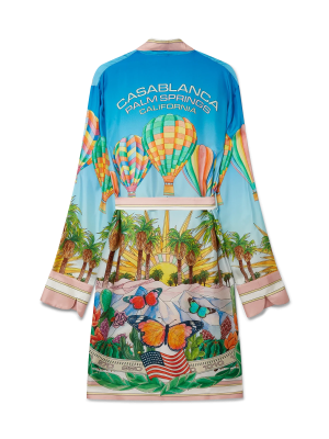 Psychedelic Silk Robe